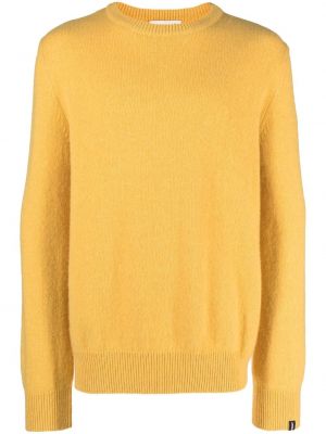 Кашмирен пуловер с кръгло деколте Mackintosh жълто