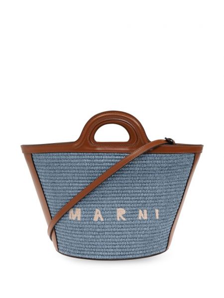 Τσάντα shopper με κέντημα Marni