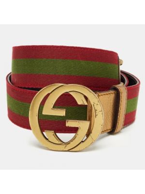 Cinturón Gucci Vintage rojo