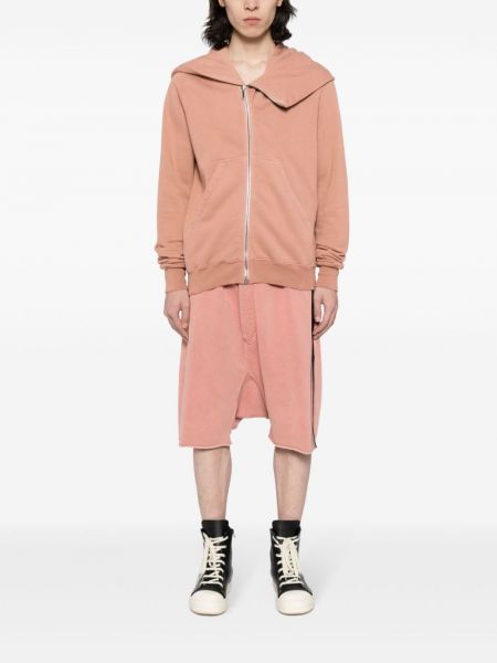 Asymmetrischer hoodie aus baumwoll Rick Owens Drkshdw pink