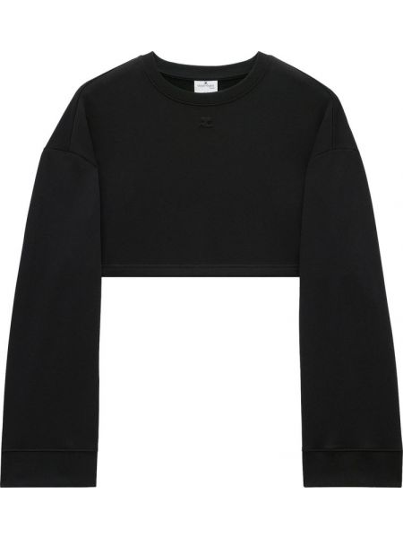 Флисовый свитер Courrèges черный