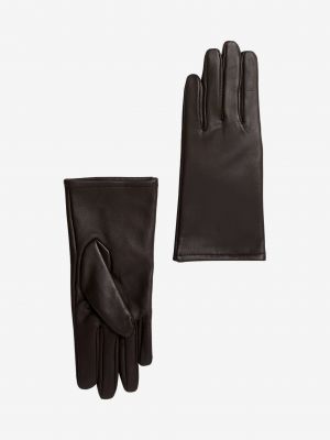 Kožené rukavice Marks & Spencer hnědé