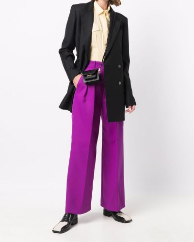 Pantalones de cintura alta bootcut Plan C violeta