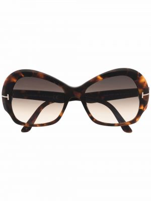 Overdimensjonert briller Tom Ford Eyewear brun