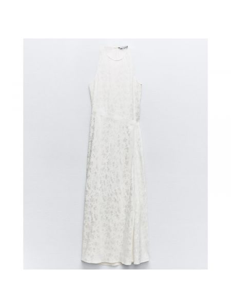 Платье Zara Lace Jacquard белый
