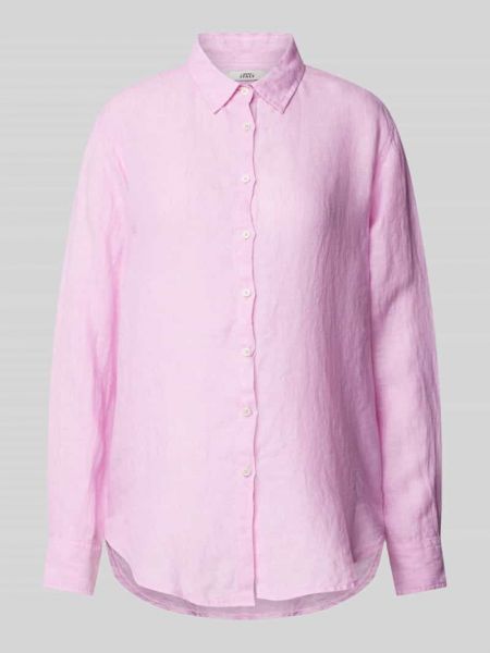 Lniana bluzka 0039 Italy różowa