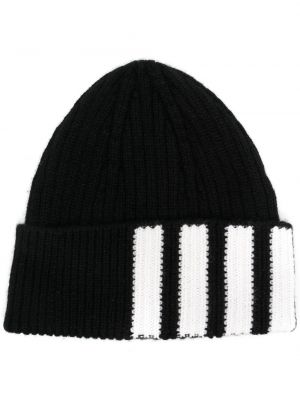 Кашмирена шапка на райета Thom Browne черно