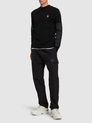 Vilnas džemperis ar augstu apkakli Moncler Grenoble melns