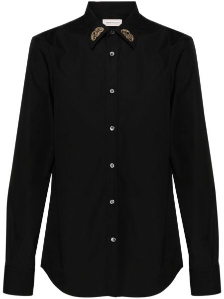 Siuvinėta marškiniai Alexander Mcqueen juoda