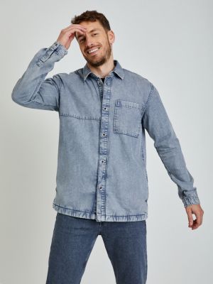 Koszula jeansowa Tom Tailor Denim szara