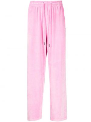 Ravne hlače Team Wang Design roza