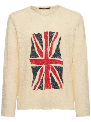 Dzianinowe sweter żakardowy Jaded London - beżowy