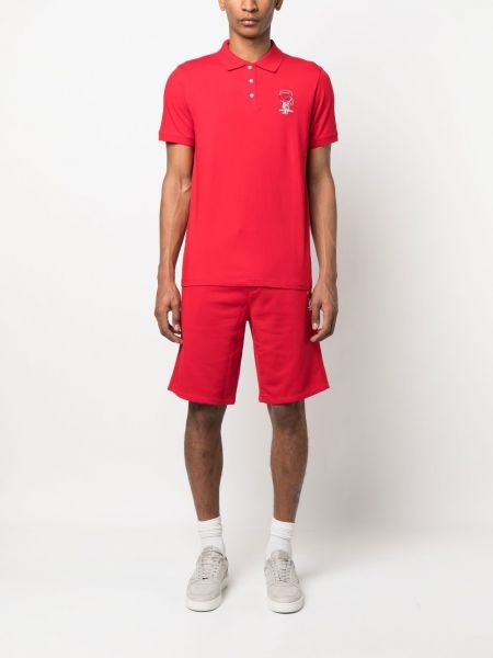 Polo krekls ar apdruku Karl Lagerfeld sarkans