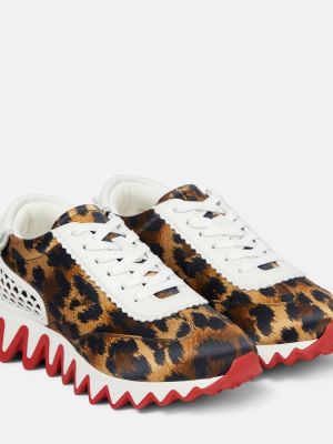 Sneaker mit print mit leopardenmuster Christian Louboutin