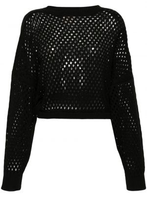 Пуловер Semicouture черно