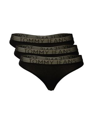 Chiloți tanga Tommy Jeans negru