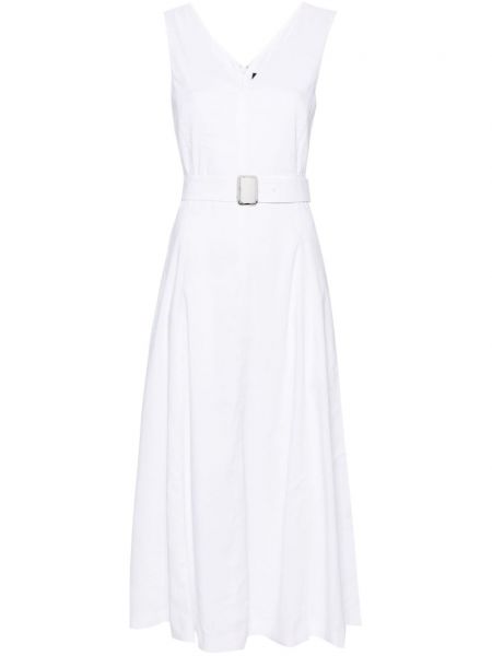 Μίντι φόρεμα Theory λευκό