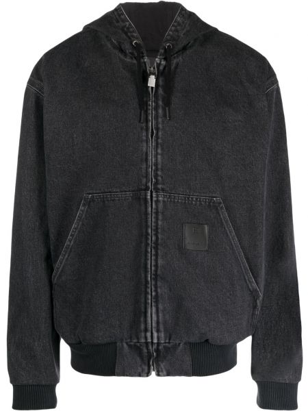 Bombažna obrabljena jakna s kapuco Givenchy