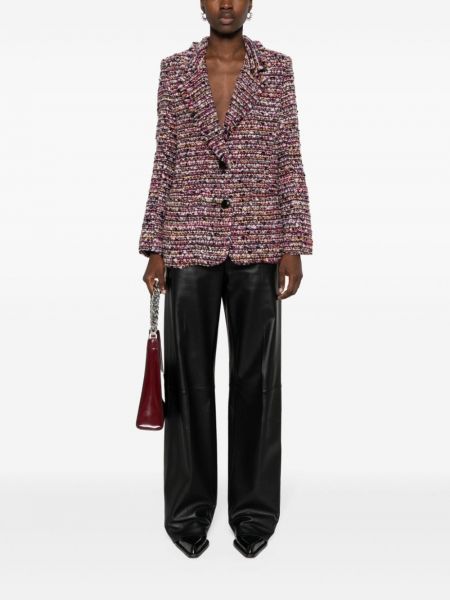 Pletená bunda s knoflíky Isabel Marant růžová