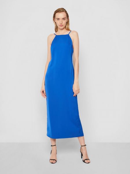 Sukienka wieczorowa Calvin Klein niebieska