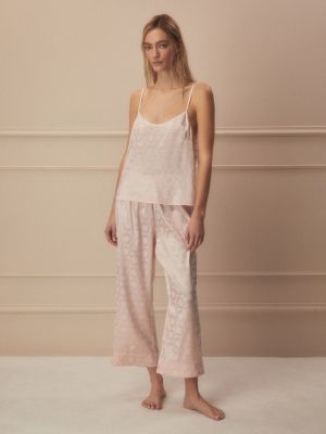 Pijama de tejido jacquard Sfera rosa