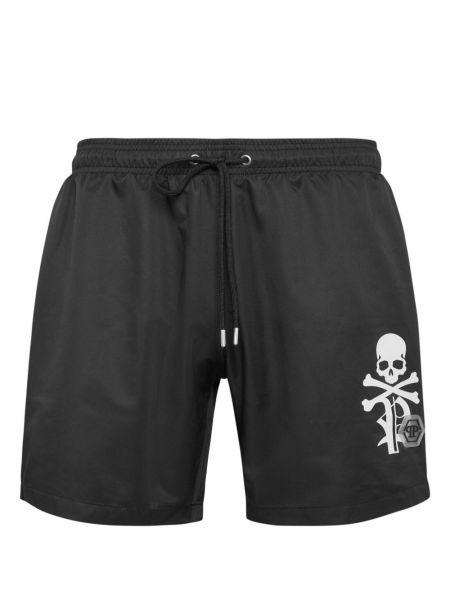 Trykt shorts Philipp Plein sort