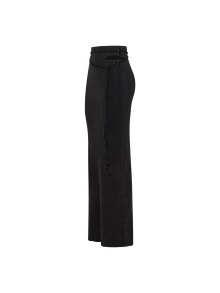 Falda larga de cintura alta de punto Ottolinger negro