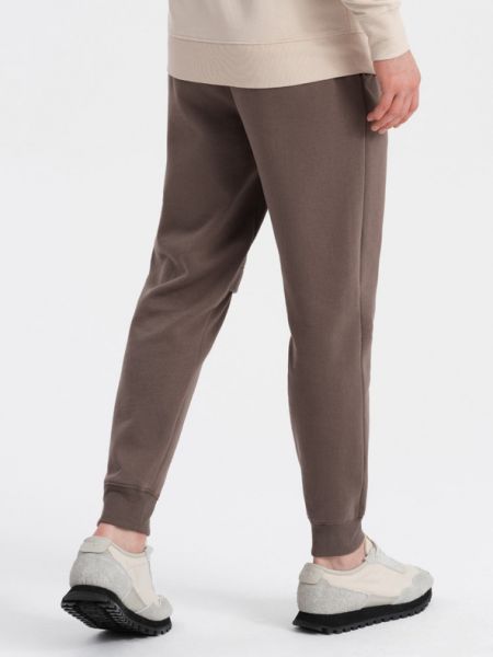 Pantaloni sport cu fermoar Ombre maro
