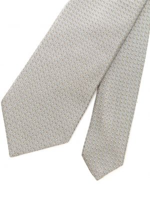 Seiden krawatte mit print Givenchy grau