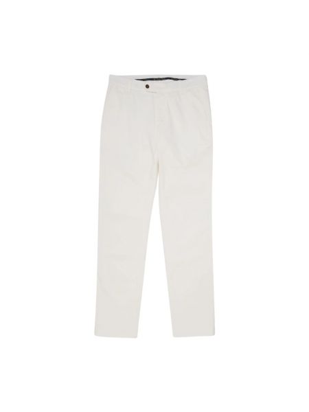 Pantalon chino en coton Brooks Brothers blanc