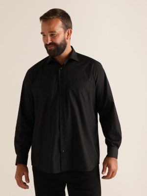 Однотонная рубашка Emidio Tucci черная