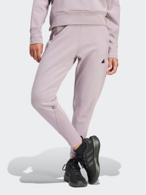 Sportovní kalhoty Adidas fialové