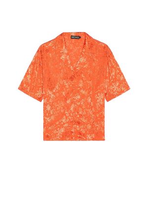 Camicia in tessuto jacquard Siedres arancione