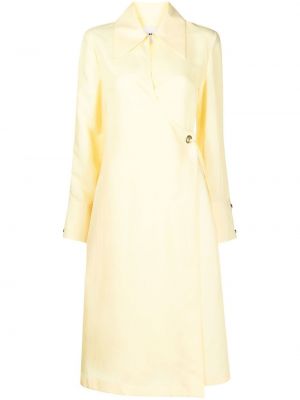 Μίντι φόρεμα Jil Sander κίτρινο