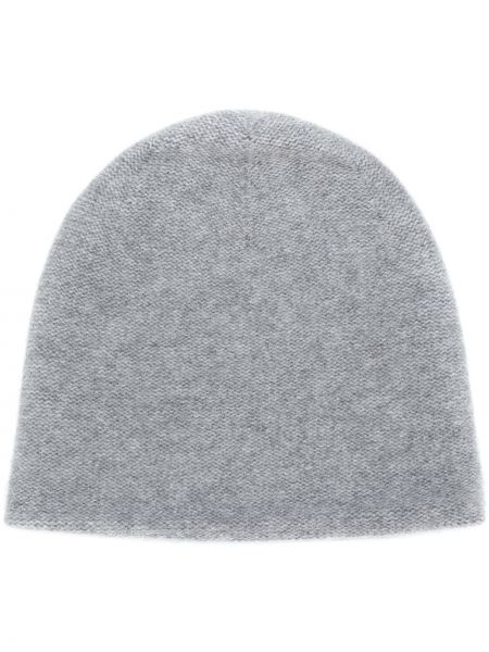 Плетена кашмирена шапка N.peal сиво