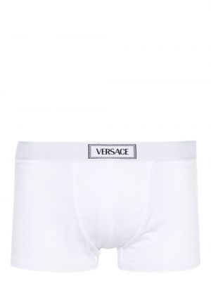 Boxeri din jacard Versace alb