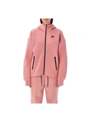 Bluza z kapturem polarowa Nike różowa
