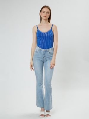 Jeans bootcut Influencer bleu