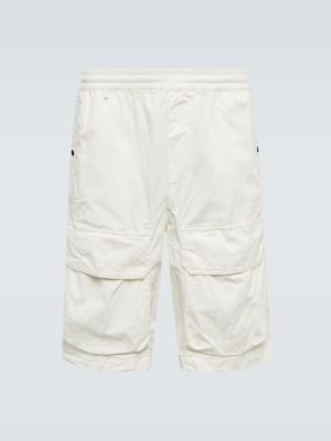 Pantaloncini cargo di cotone in jersey C.p. Company bianco