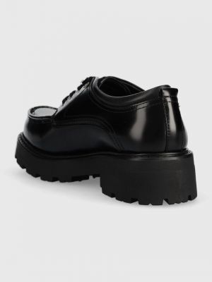 Kožené polobotky na platformě Vagabond Shoemakers černé