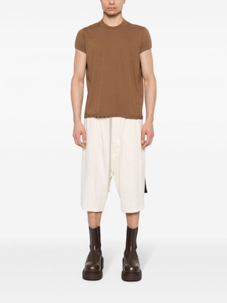 T-shirt sans manches en coton Rick Owens Drkshdw marron