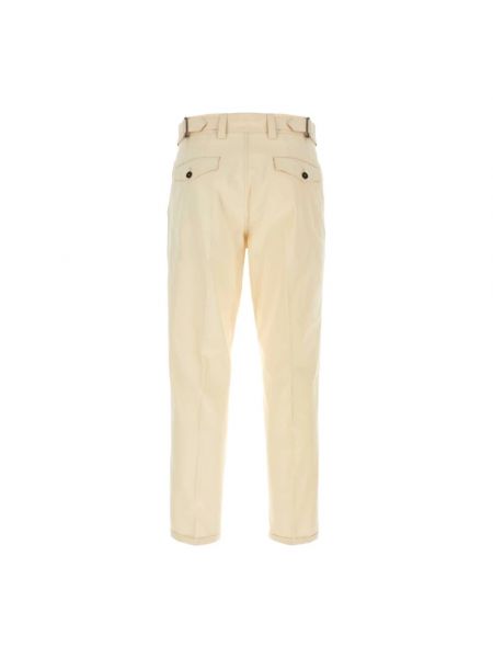 Pantalones chinos de algodón Pt Torino amarillo