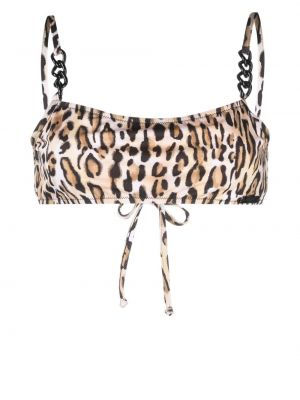 Bikini cu imagine cu model leopard Moschino