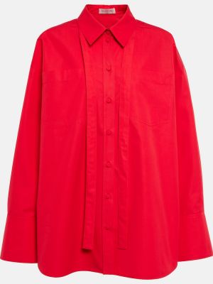 Camisa de algodón Valentino rojo