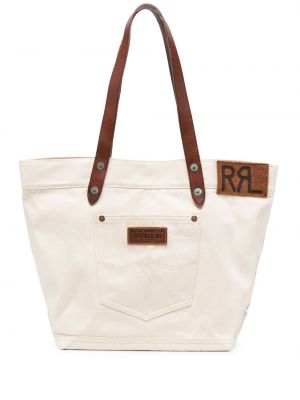 Usnjena nakupovalna torba Ralph Lauren Rrl