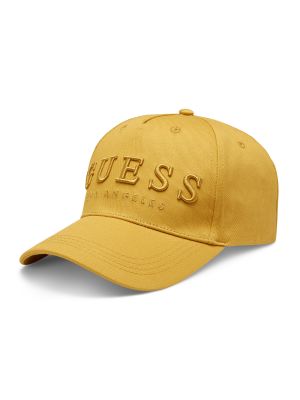Cappello con visiera Guess giallo