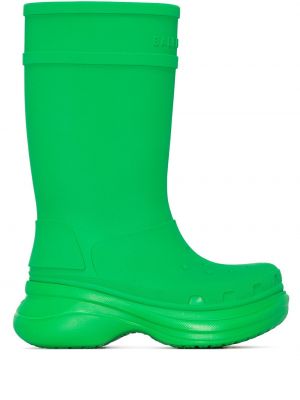 Chunky gumene čizme Balenciaga zelena