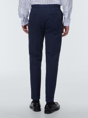 Bombažne hlače chino Polo Ralph Lauren modra