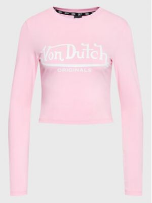 Slim fit halenka Von Dutch růžová