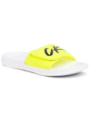 Žluté sandály na suchý zip Calvin Klein Swimwear